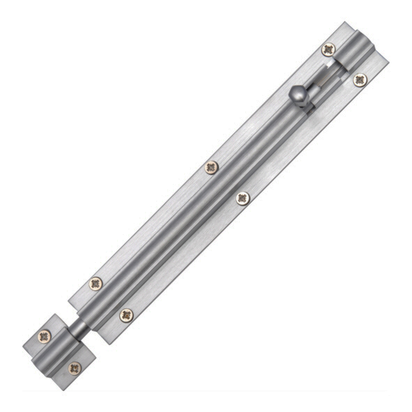 C1582 8-SC • 202 x 032mm • Satin Chrome • Heritage Brass Straight Barrel Bolt